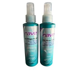 Rave 4X Mega Hold Extra Strong Hair Spray W Clima Shield 4 oz-Hold Level 4X-NEW